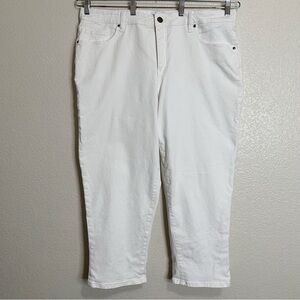 Lane Bryant White Ankle & Cropped Jeans